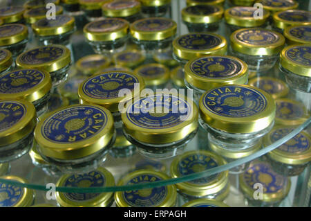 NOVEMBER 2006 - BERLIN: caviar in the  'KaDeWe' department store in Berlin. Stock Photo