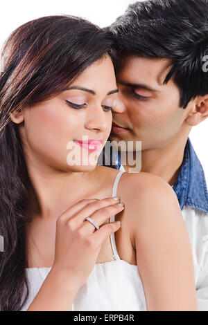 Loving couple holding hands with rings Stock Photo - Alamy