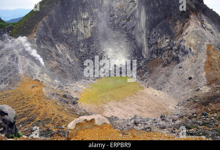 Sibayak volcano. Berastagi in northern Sumatra. Indonesia Stock Photo