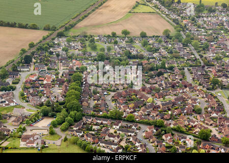 aerial view of Thurston, Suffolk, near Bury St Edmunds, UK Stock Photo ...