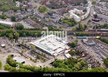 aerial photo of a Tesco store in the UK Stock Photo