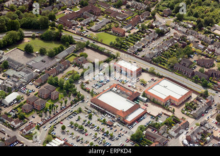 aerial photo view of Bury St Edmunds Stock Photo