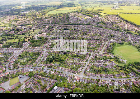 aerial photo view of Bury St Edmunds Stock Photo