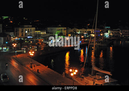 Port of Mytilini, Lesvos, Greece. Stock Photo