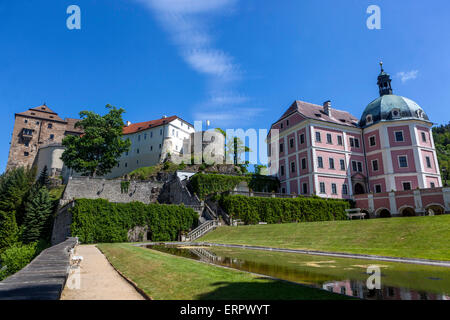Becov Nad Teplou skyline. Baroque and Gothic,  region Karlovy Vary, Czech Republic, Europe Stock Photo
