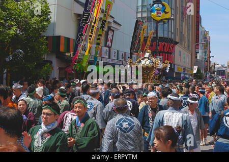 Sanja Festival in Asakusa Stock Photo