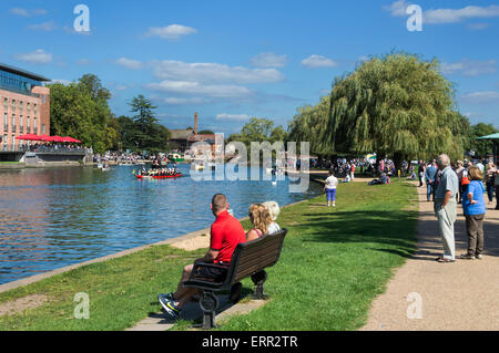 Stratford, River Avon boating regatta, Warwickshire,  England UK Stock Photo