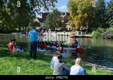 Stratford, River Avon boating regatta, Warwickshire,  England UK Stock Photo