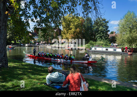 Stratford, River Avon boating regatta, Warwickshire,  England UK Stock Photo