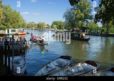 Stratford, River Avon boating regatta, Warwickshire,  England UK Stock Photo