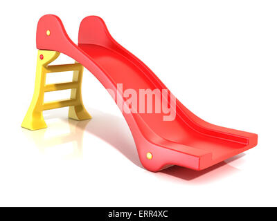 Children slide, isolated on white background. Stock Photo