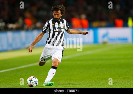 BERLIN, GERMANY - JUNE 6, 2015: Andrea Pirlo pictured during