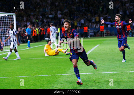 Berlin, Germany. © D. 6th June, 2015. Neymar (Barcelona) Football : UEFA Champions League Final match between Juventus 1-3 FC Barcelona at the Olympiastadion in Berlin, Germany. © D .Nakashima/AFLO/Alamy Live News Stock Photo