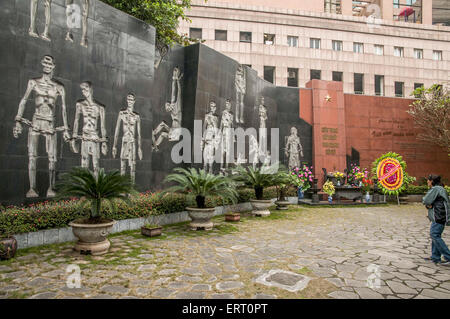 Hanoi, Vietnam, Hoa Lo Prison, was a prison used by the French colonists in Vietnam for political prisoners, and later by North Stock Photo