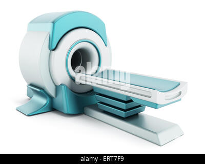 Magnetic Resonance Imaging MRI system isolated on white background. Stock Photo