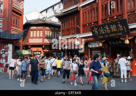 Yuyuan or Yu Garden (Jade Garden) Old Town Shanghai China. Hall of Jade Magnificence in Yuyuan Garden (Garden of Happiness or Ga Stock Photo