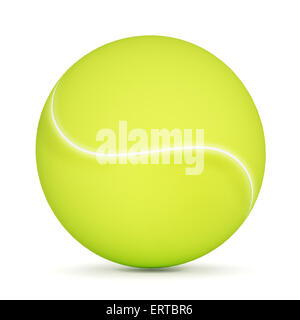 Tennis ball isolated on white background. Stock Photo