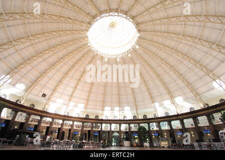 Interior of the Devonshire Dome in Buxton, Derbyshire; the largest unsupported dome in Europe. Derby University's Buxton camp UK Stock Photo