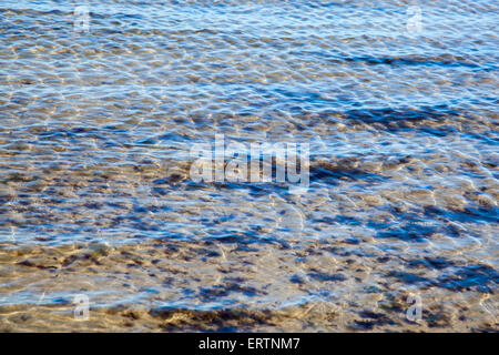 Clear, rippled sea water Stock Photo