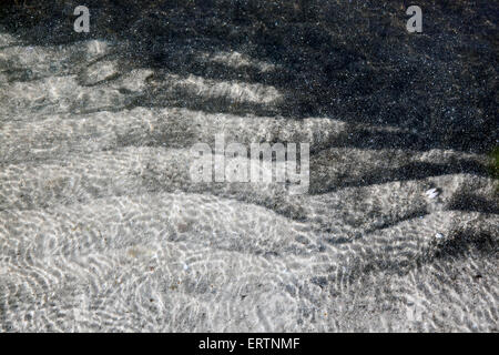 Ripples at the sea bottom on the shore of the Baltic Sea Stock Photo