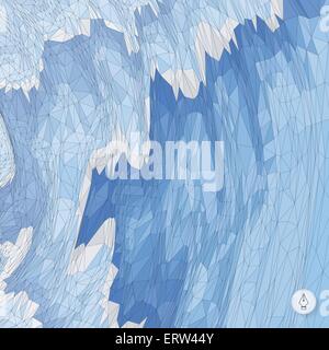 Abstract landscape background. Mosaic vector illustration. Stock Vector