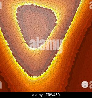 Abstract landscape background. Mosaic vector illustration. Stock Vector