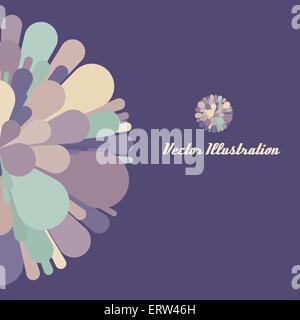 Abstract geometrical 3d background. Colorful fireworks. Wallpaper, web banner or design element. With place for text. Stock Vector
