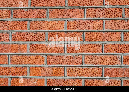 Abstract background from new red brick wall Stock Photo