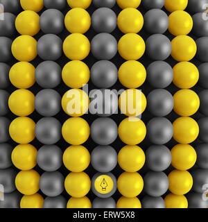 Abstract technology background with balls. Spheric pattern. 3d vector illustration. Stock Vector