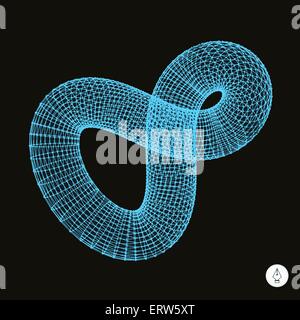 Infinity symbol. Abstract 3d design element, emblem, icon. Vector illustration. Stock Vector