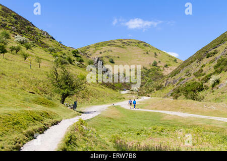 The Carding Mill Valley on the Long Mynd Shropshire Stock Photo