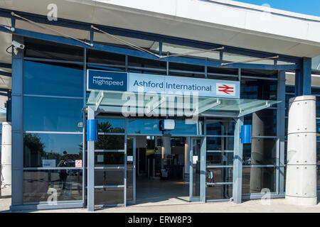 Ashford International Station Eurostar HS1 High Speed Link Kent England Stock Photo