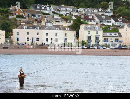 Teignmouth, Devon, UK. 8th June, 2015. Weather: Sunny day in the Devon seaside and harbour town of Teignmouth on Monday June 8th 2015   Credit:  KEITH MAYHEW/Alamy Live News Stock Photo