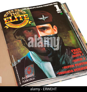 Issue No 1 of 'The Elite' magazine, a military history collectable part-work published by ORBIS from 1985 to 1987. Stock Photo