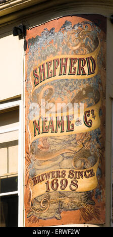 The Cricketers' Public House in Canterbury Kent owned by Shepherd Neame Brewery. Stock Photo