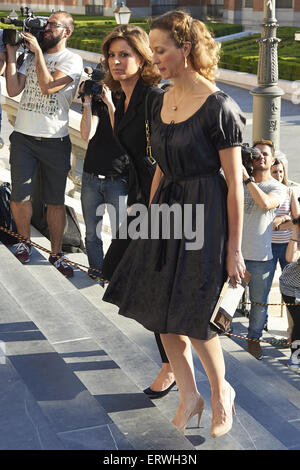 Madrid, Spain. 8th June, 2015. Nuria Gonzalez attend the Mass Fueneral for Kardam Prince of Turnovo at Los Jerenimos Church on June 8, 2015 in Madrid Credit:  Jack Abuin/ZUMA Wire/Alamy Live News Stock Photo