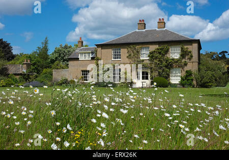 old georgian style house, holkham, north norfolk, england Stock Photo