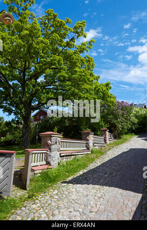 street view, Porvoo Finland Stock Photo