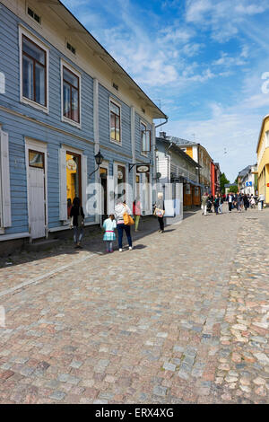 street view, Porvoo Finland Stock Photo