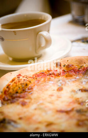 napoli pizza pizzas neapolitan  anchovies cheese americano coffee italy italian restaurant restaurants food foods Stock Photo