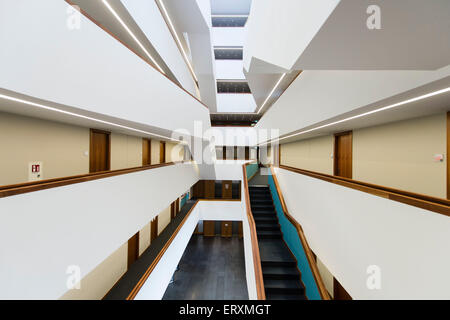 Berlin, Germany. 09th June, 2015. Interior view of the staircase in the new building of the Ministry of the Interior in Berlin, Germany, 09 June 2015. Photo: GREGOR FISCHER/dpa/Alamy Live News Stock Photo