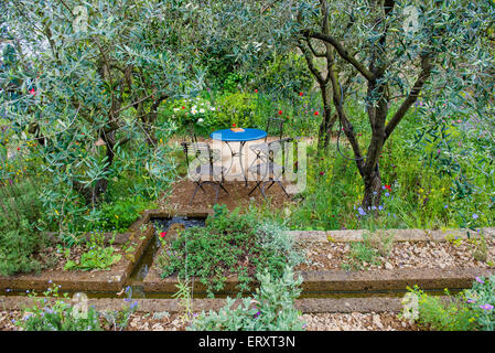 A Perfumer’s Garden in Grasse by L’Occitane @ Chelsea Flower Show 2015 Stock Photo