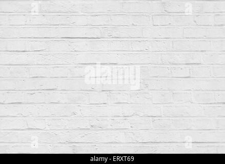 Seamless white brick wall pattern texture background Stock Photo