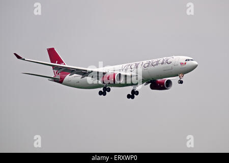 G-VINE Virgin Atlantic Airways Airbus A330-300 - cn 1231 Heathrow Airport London England arrival Stock Photo