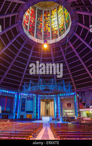 Interior of Liverpool Metropolitan Cathedral, Liverpool, Merseyside, England, UK Stock Photo