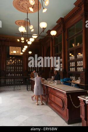 Elk224-1468v Cuba, Havana Vieja, historic Taquechel pharmacy Stock Photo