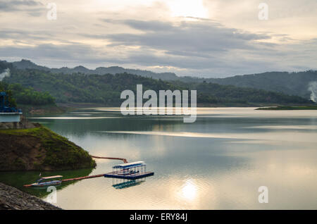 Wonorejo reservoir as water supply in tulungagung, East Java, Indonesia Stock Photo