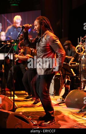 Ziggy Marley performs at the 17th Annual Samuel Waxman Cancer Research Foundation's Benefit Dinner and Auction at Cipriani Wall Street  Featuring: Ziggy Marley Where: New York, New York, United States When: 05 Dec 2014 Credit: Andres Otero/WENN.com Stock Photo