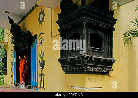 Monks ; Lumbini Dharmodaya committees Buddha Vihar ; UNESCO World Heritage site ; Gautam Buddha's birthplace at Lumbini ; Nepal Stock Photo