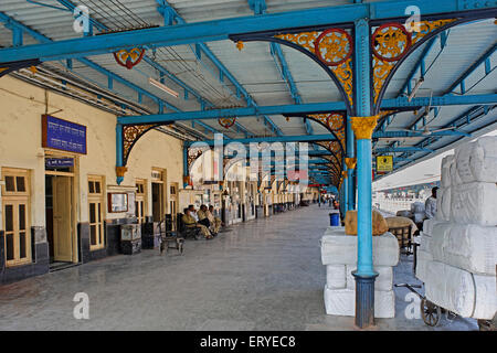 Heritage ; old Rajkot station ; western railways ; Gujarat ; India Stock Photo